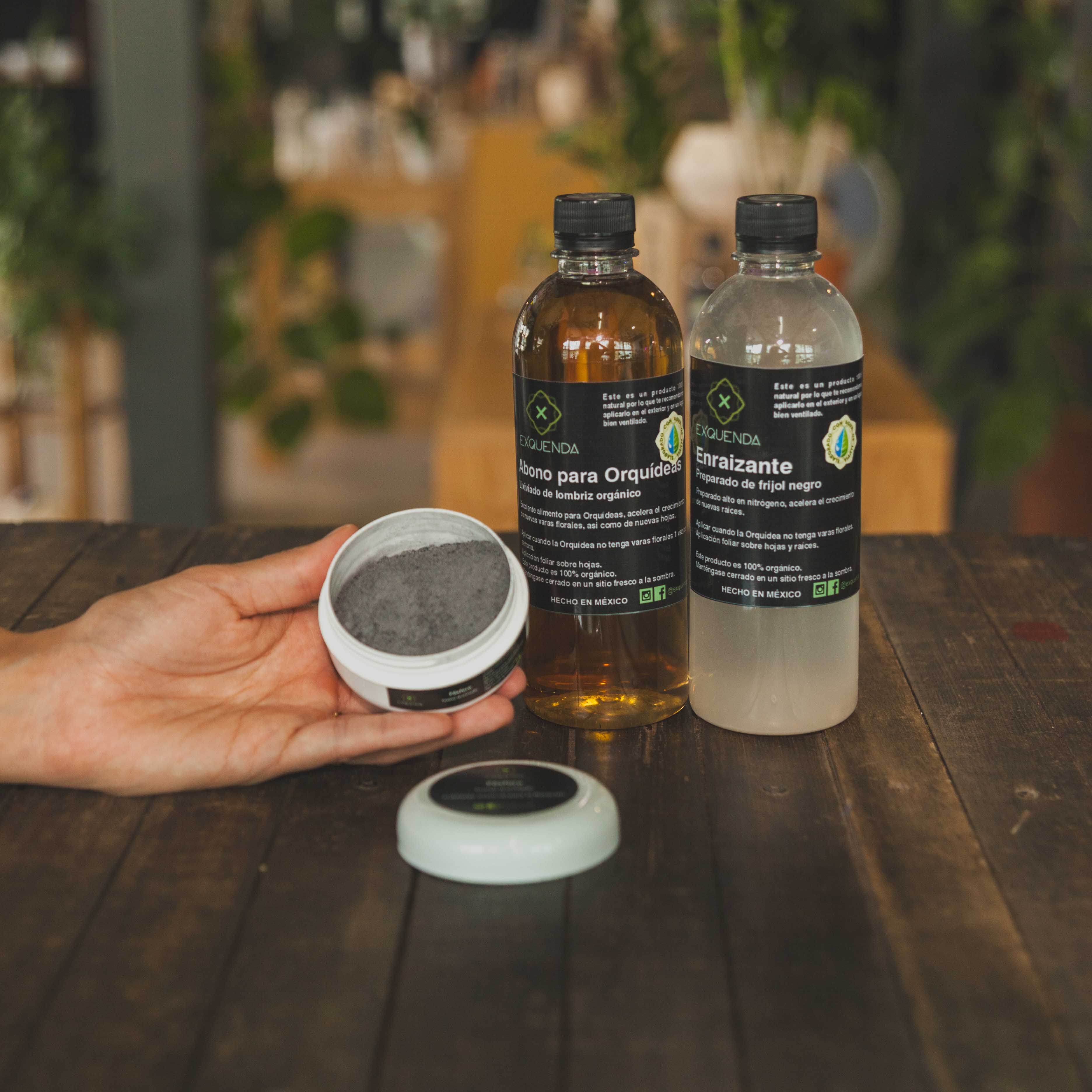 Kit para Florecer preparado con agua de lluvia