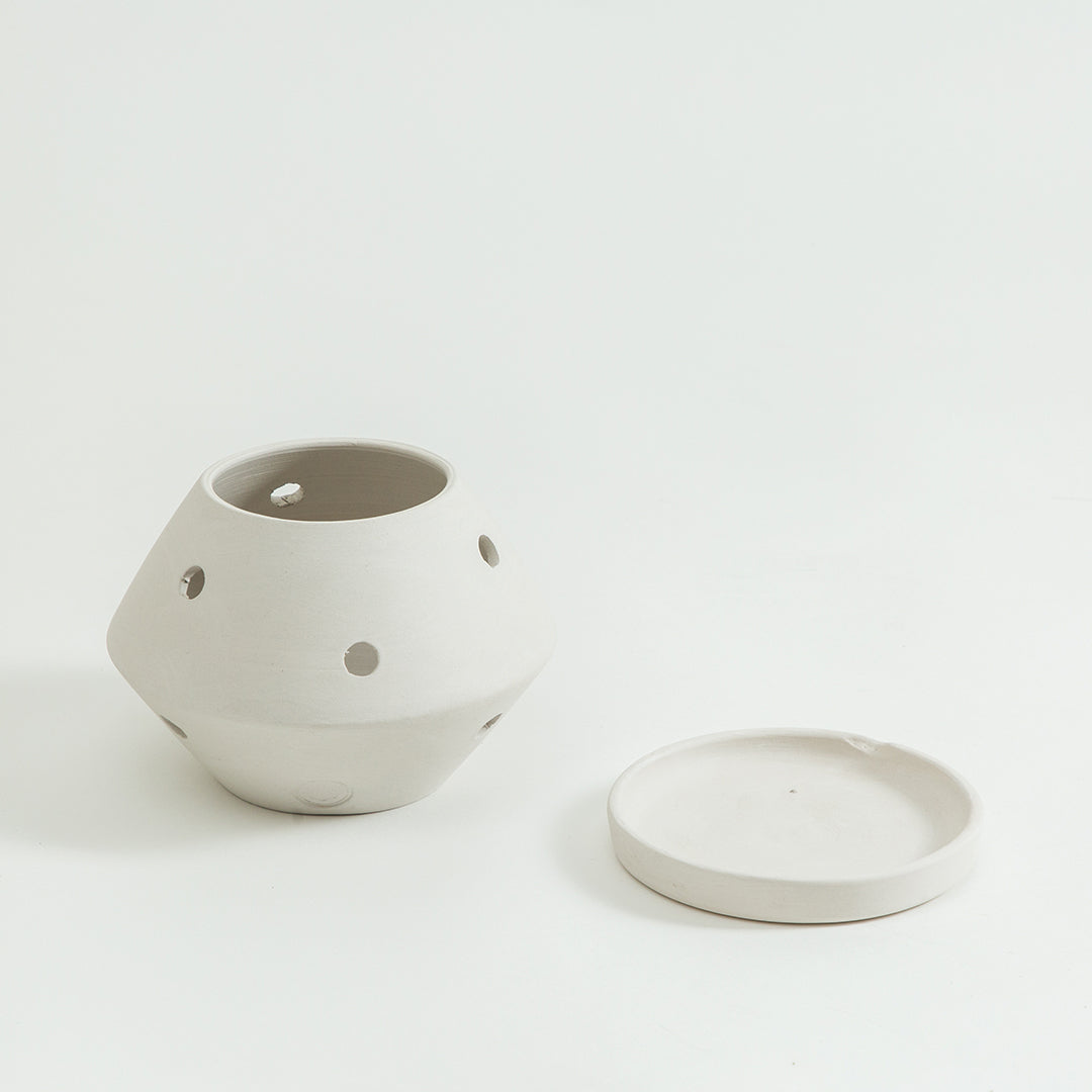 White Hanami Flower Pot